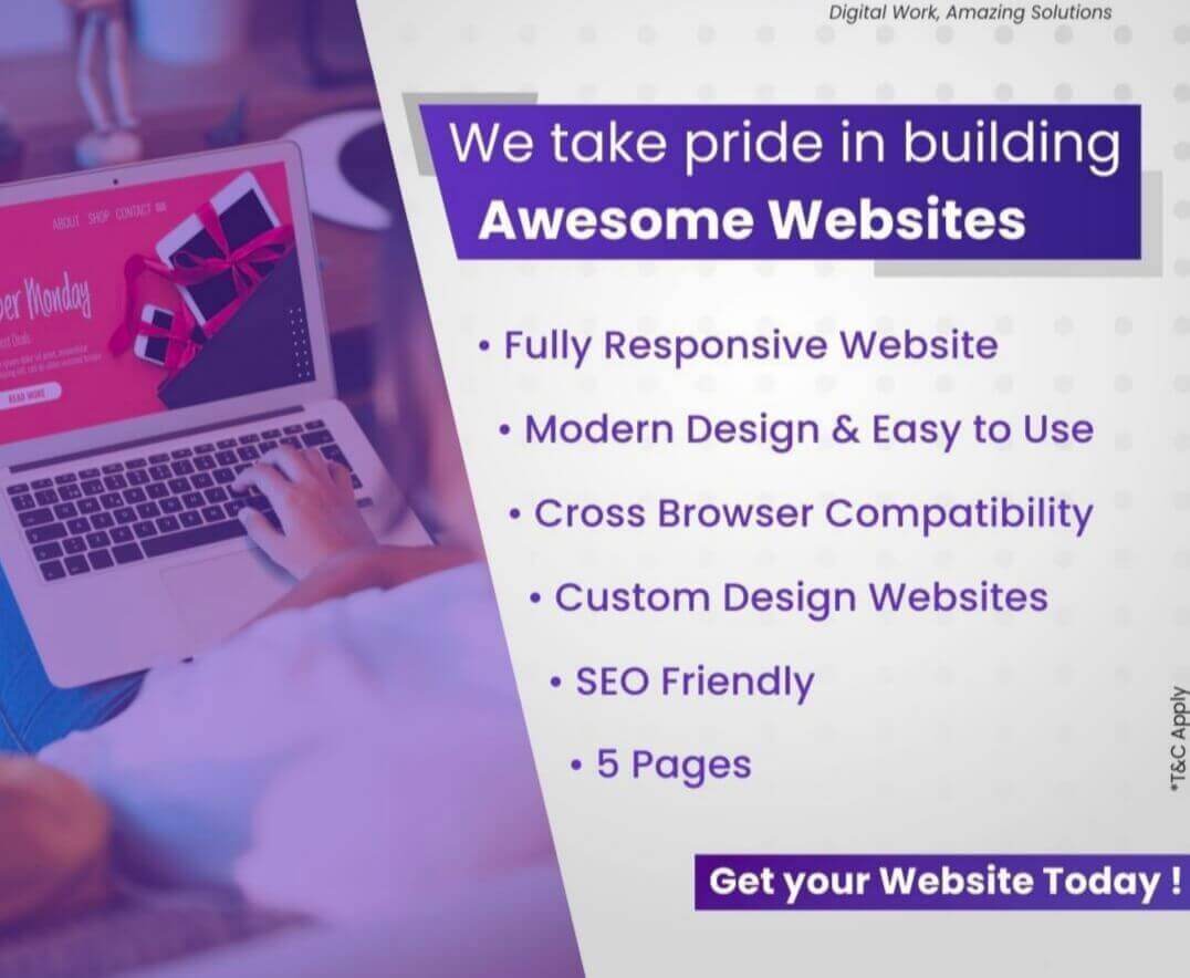 We Take Pride in Building Awesome Websites