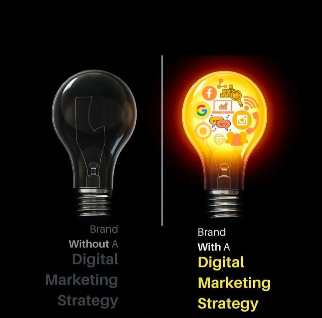 Brand With and Without Digital Marketing